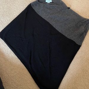 Cute black and grey poncho!